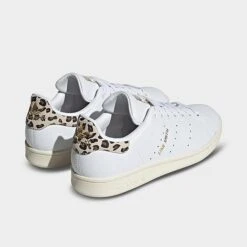Women's Adidas Originals Stan Smith Casual Shoes White Leather/Off White/Wonder White/Leopard Accent - IE4634 100 11 Women's Adidas Originals Stan Smith Casual Shoes White Leather/Off White/Wonder White/Leopard Accent - IE4634 100 -Fashion General Store IE4634 100 P4