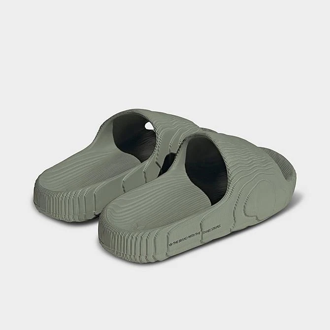 Adidas Originals Adilette 22 Slide Sandals Silver Green/Silver Green/Black - IG8264 338 6 Adidas Originals Adilette 22 Slide Sandals Silver Green/Silver Green/Black - IG8264 338 - Image 4