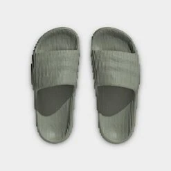 Adidas Originals Adilette 22 Slide Sandals Silver Green/Silver Green/Black - IG8264 338 12 Adidas Originals Adilette 22 Slide Sandals Silver Green/Silver Green/Black - IG8264 338 -Fashion General Store IG8264 338 P5