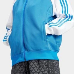 Women's Adidas Adicolor Classics Oversized Superstar Track Top Jacket Bluebird - II0718 430 -Fashion General Store II0718 430 M4