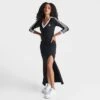 Women's Adidas Adicolor Classics 3 Stripes V-Neck Midi Dress Black - IK0439 001 1 Women's Adidas Adicolor Classics 3 Stripes V-Neck Midi Dress Black - IK0439 001 -Fashion General Store IK0439 001 M1