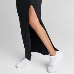 Women's Adidas Adicolor Classics 3 Stripes V-Neck Midi Dress Black - IK0439 001 -Fashion General Store IK0439 001 M6