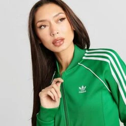 Women's Adidas Originals Adicolor Classic Superstar Track Top Jacket Green - IK4030 360 -Fashion General Store IK4030 360 M5