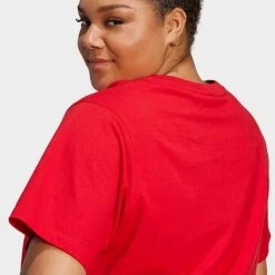 Women's Adidas Originals Adicolor Classics Trefoil T-Shirt (Plus Size) Better Scarlet - IK4042 610 -Fashion General Store IK4042 610 M5