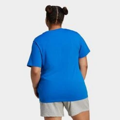 Women's Adidas Originals Adicolor Classics Trefoil T-Shirt (Plus Size) Bluebird - IK4043 430 -Fashion General Store IK4043 430 M3