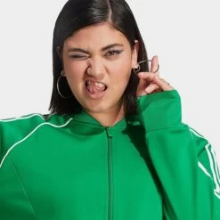 Women's Adidas Adicolor Classics Superstar Track Top (Plus Size) Green - IL6650 360 -Fashion General Store IL6650 360 M4