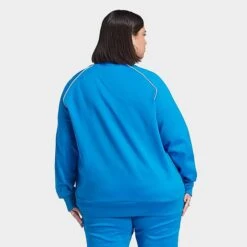 Women's Adidas Adicolor Classics Superstar Track Top (Plus Size) Bluebird - IL6656 430 -Fashion General Store IL6656 430 M3