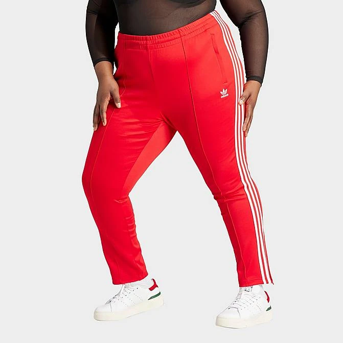 Women's Adidas Originals Adicolor Superstar Track Pants (Plus Size) Better Scarlet - IL9048 610 3 Women's Adidas Originals Adicolor Superstar Track Pants (Plus Size) Better Scarlet - IL9048 610