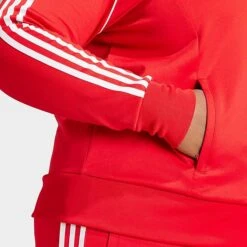 Women's Adidas Adicolor Classics Superstar Track Top (Plus Size) Better Scarlet - IL9049 610 11 Women's Adidas Adicolor Classics Superstar Track Top (Plus Size) Better Scarlet - IL9049 610 -Fashion General Store IL9049 610 M5