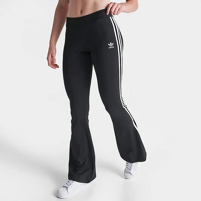 Women's Adidas Originals Adicolor Classics Flared Leggings Black - IN1100 010 3 Women's Adidas Originals Adicolor Classics Flared Leggings Black - IN1100 010