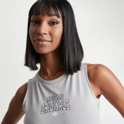 Women's Adidas Originals Varsity Tank Solid Grey - IN7107 020 -Fashion General Store IN7107 020 M5