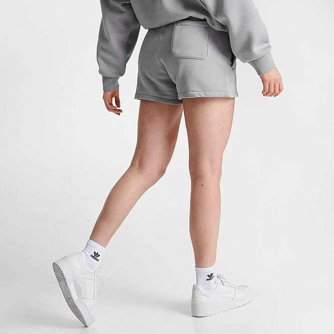 Women's Adidas Originals Varsity Shorts Grey - IN7110 020 6 Women's Adidas Originals Varsity Shorts Grey - IN7110 020 - Image 4