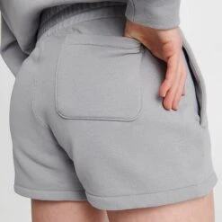 Women's Adidas Originals Varsity Shorts Grey - IN7110 020 13 Women's Adidas Originals Varsity Shorts Grey - IN7110 020 -Fashion General Store IN7110 020 M6