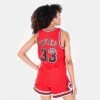 Women's Mitchell & Ness Chicago Bulls NBA Scottie Pippen Hardwood Classics 1997-98 Swingman Jersey Red - JEL18120 RED 2 Women's Mitchell & Ness Chicago Bulls NBA Scottie Pippen Hardwood Classics 1997-98 Swingman Jersey Red - JEL18120 RED -Fashion General Store JEL18120 RED M1