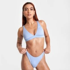Women's Nike Swim Essential Bikini Bottoms Cobalt Bliss - NESSC230 451