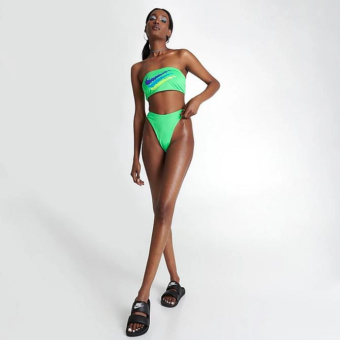 Women's Nike Swim Bandeau Bikini Top Electric Algae - NESSD294 380 4 Women's Nike Swim Bandeau Bikini Top Electric Algae - NESSD294 380 - Image 2