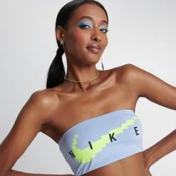 Women's Nike Swim Bandeau Bikini Top Cobalt Bliss - NESSD294 451 -Fashion General Store NESSD294 451 M5