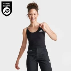 Women's The North Face Cropped Cami Tank Black - NF0A55AQ 001