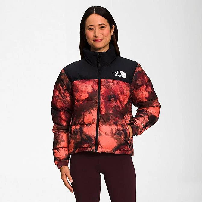 Women's The North Face 1996 Retro Nuptse Printed Jacket Coral Sunrise Ice Dye Print - NF0A5IXK 660 3 Women's The North Face 1996 Retro Nuptse Printed Jacket Coral Sunrise Ice Dye Print - NF0A5IXK 660