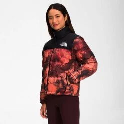 Women's The North Face 1996 Retro Nuptse Printed Jacket Coral Sunrise Ice Dye Print - NF0A5IXK 660 9 Women's The North Face 1996 Retro Nuptse Printed Jacket Coral Sunrise Ice Dye Print - NF0A5IXK 660 -Fashion General Store NF0A5IXK 660 M3