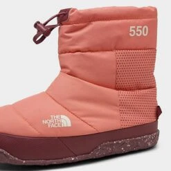 Women’s The North Face Nuptse Après Booties Coral Sunrise/Wild Ginger - NF0A5LWC 660 10 Women’s The North Face Nuptse Après Booties Coral Sunrise/Wild Ginger - NF0A5LWC 660 -Fashion General Store NF0A5LWC 660 P3