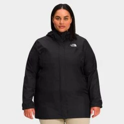 Women's The North Face Antora Parka Jacket (Plus Size) TNF Black - NF0A7QJO 001
