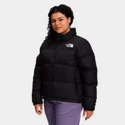 Women's The North Face 1996 Retro Nuptse Jacket (Plus Size) Recycled TNF Black - NF0A7QLW 001 -Fashion General Store NF0A7QLW 001 M2