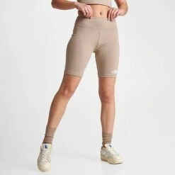 Women's The North Face Logo Biker Shorts Flax - NF0A7SU3 251 -Fashion General Store NF0A7SU3 251 M3