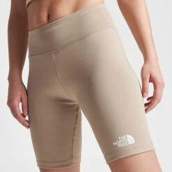 Women's The North Face Logo Biker Shorts Flax - NF0A7SU3 251 -Fashion General Store NF0A7SU3 251 M5