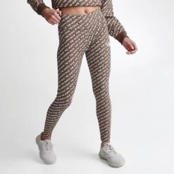 Women's The North Face All-over Print Leggings All-over Print/Earth Brown - NF0A7SU4 201 -Fashion General Store NF0A7SU4 201 M3