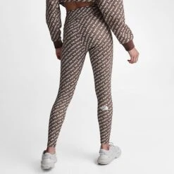 Women's The North Face All-over Print Leggings All-over Print/Earth Brown - NF0A7SU4 201 -Fashion General Store NF0A7SU4 201 M4