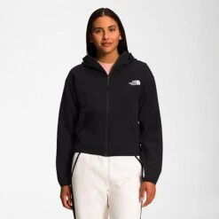 Women's The North Face Tech Full-Zip Hoodie TNF Black - NF0A7UQ6Â 001