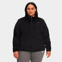 Women's The North Face Osito Full-Zip Jacket (Plus Size) TNF Black - NF0A7UV7Â 001
