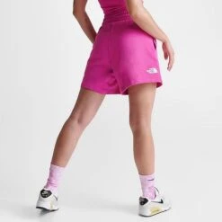 Women's The North Face Fleece Shorts Hot Pink - NF0A83GQ 651 -Fashion General Store NF0A83GQ 651 M4