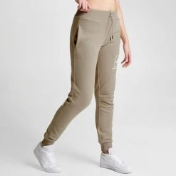 Women's The North Face Box NSE Jogger Pants Flax - NF0A84ZN 251 -Fashion General Store NF0A84ZN 251 M3