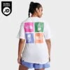 Women's The North Face Half Dome Box Rotate T-Shirt White/Multi - NF0A858L 100