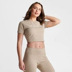 Women's The North Face Graphic Cropped T-Shirt Flax - NF0A859C 251 10 Women's The North Face Graphic Cropped T-Shirt Flax - NF0A859C 251 -Fashion General Store NF0A859C 251 M3