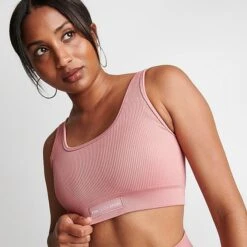Women's Pink Soda Sport Rib Seamless Bra Ash Rose - PSW11365 310 12 Women's Pink Soda Sport Rib Seamless Bra Ash Rose - PSW11365 310 -Fashion General Store PSW11365 310 M5