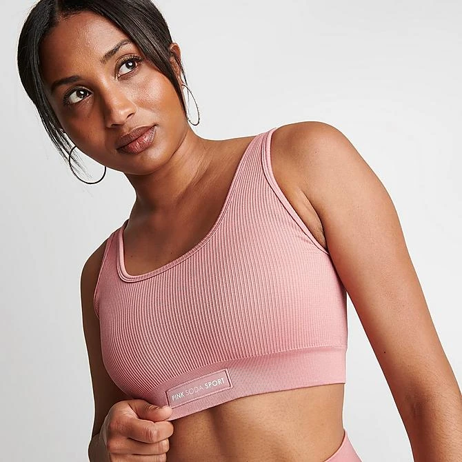 Women's Pink Soda Sport Rib Seamless Bra Ash Rose - PSW11365 310 7 Women's Pink Soda Sport Rib Seamless Bra Ash Rose - PSW11365 310 - Image 5