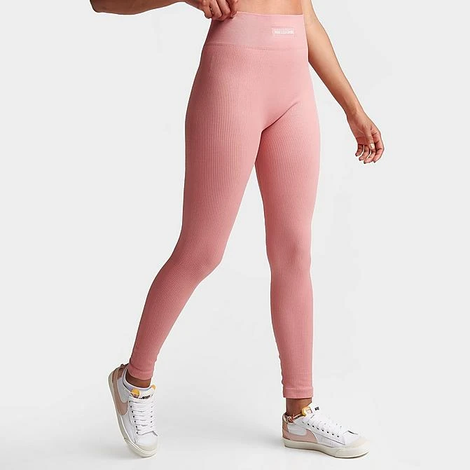 Women's Pink Soda Sport Tone Rib Seamless Tights Ash Rose - PSW11370 310 3 Women's Pink Soda Sport Tone Rib Seamless Tights Ash Rose - PSW11370 310