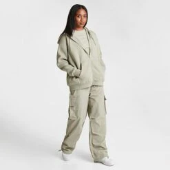 Women's Pink Soda Sport Vincente Full-Zip Hoodie Agate Grey - PSW11510 630 -Fashion General Store PSW11510 630 M2