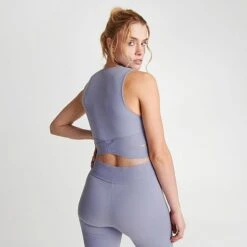 Women's Pink Soda Sport Cross Crop Top Dusty Rose - PSW11649 110 -Fashion General Store PSW11649 110 M4