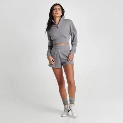 Women's Pink Soda Sport Torrance Quarter-Zip Top Grey - PSW11653 040 -Fashion General Store PSW11653 040 M2