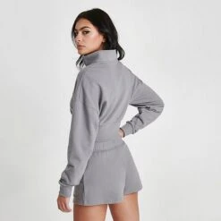 Women's Pink Soda Sport Torrance Quarter-Zip Top Grey - PSW11653 040 -Fashion General Store PSW11653 040 M4