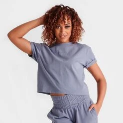 Women's Pink Soda Sport Rose Crop T-Shirt Rose - PSW11654 110 -Fashion General Store PSW11654 110 M3