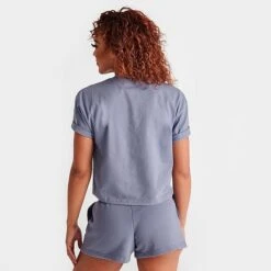 Women's Pink Soda Sport Rose Crop T-Shirt Rose - PSW11654 110 -Fashion General Store PSW11654 110 M4