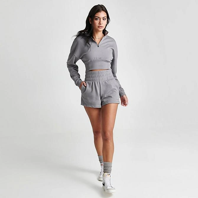 Women's Pink Soda Sport Willow Ruched Shorts Dusty Rose - PSW11655 040 4 Women's Pink Soda Sport Willow Ruched Shorts Dusty Rose - PSW11655 040 - Image 2