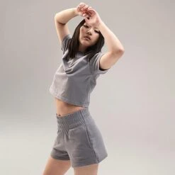 Women's Pink Soda Sport Willow Ruched Shorts Dusty Rose - PSW11655 040 10 Women's Pink Soda Sport Willow Ruched Shorts Dusty Rose - PSW11655 040 -Fashion General Store PSW11655 040 M3