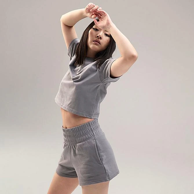 Women's Pink Soda Sport Willow Ruched Shorts Dusty Rose - PSW11655 040 5 Women's Pink Soda Sport Willow Ruched Shorts Dusty Rose - PSW11655 040 - Image 3