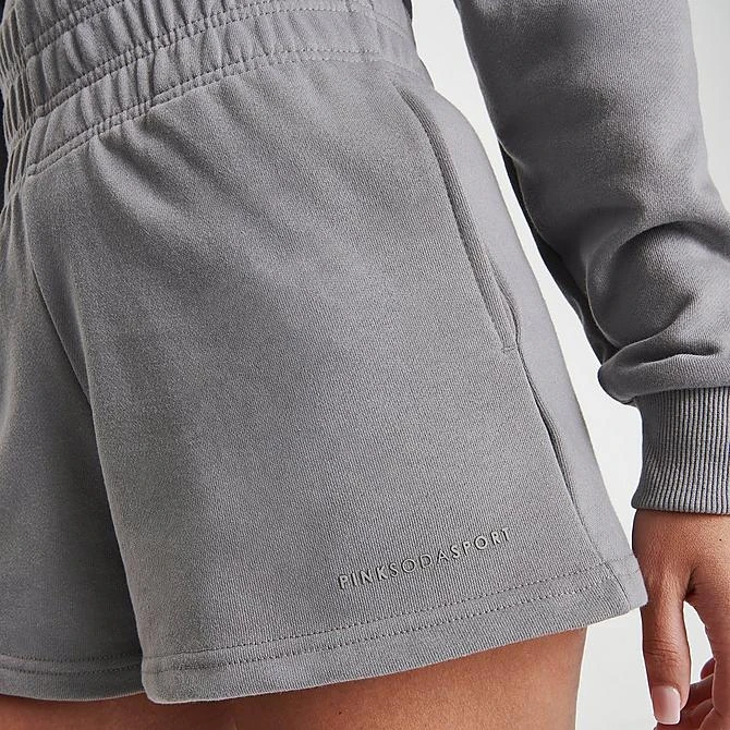 Women's Pink Soda Sport Willow Ruched Shorts Dusty Rose - PSW11655 040 7 Women's Pink Soda Sport Willow Ruched Shorts Dusty Rose - PSW11655 040 - Image 5